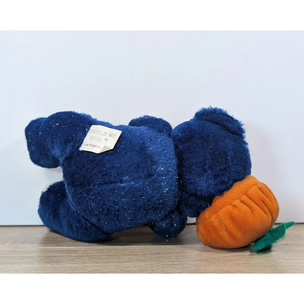 Vintage Kuddle Me Toys Bear Plush Holding Pumpkins Halloween Stuffed Animal